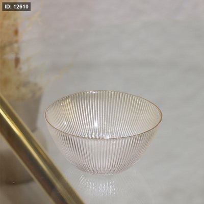 سلطية 12سم زجاج محزز (ت.ك6) حيف ذهبي EL54/47 =ك7