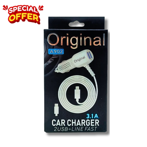 وصلة شاحن سيارة مع موزع USB