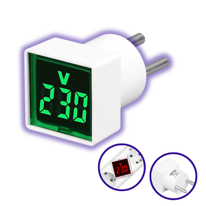 فيش قياس فولت رقمي مضيء |  AC ‎220–500V