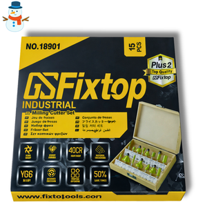 طقم ريش راوتر “فريزا” 15 قطعة Fixtop