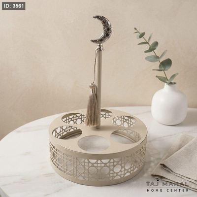 حمالة فناجين سادة عدد ٦ بتصميم هلال رمضان