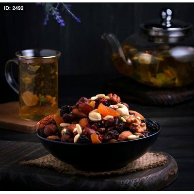 خلطة الطاقة فواكة مجففة بالمكسرات الصحية