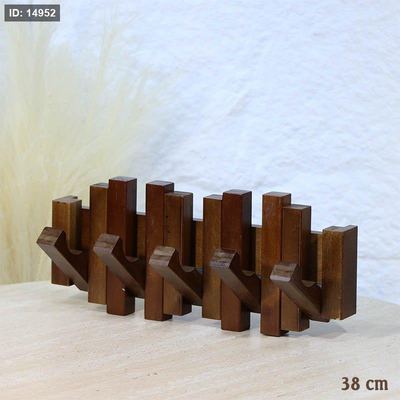 علاقة حائط 5عين 38سم بيانو خشب غامق A153/11 =ع2