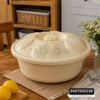 طشت / لجن عجين مع غطاء 30 سم مدور ASD081 asude