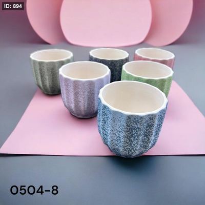 وعاء سيراميك لصب الشمع والزراعة 0504-8
