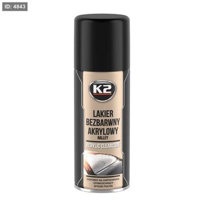 ✨ K2 ACRYLIC CLEARCOAT RALLY – ورنيش أكريليك شفاف | 400 مل