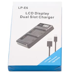 LCD Display Dual Slot Charger