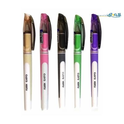 اقلام حبر جاف كلارو لون ازرق قصبة ملونة CLARO VERTU
