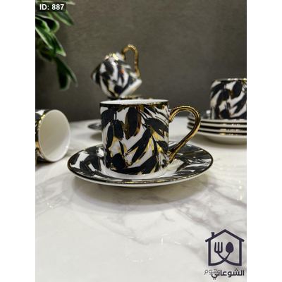 طقم 12 فنجان + 12 صحن