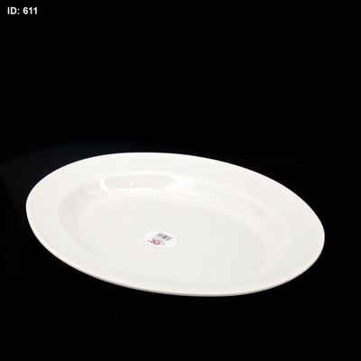 جاط رز صفح بيضاوي 14" ميلامين ابيض ASC621- W ++م+