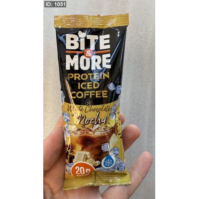 قهوة بروتين موكا شوكولاته بيضاء protein iced coffee وزنه 33غرام