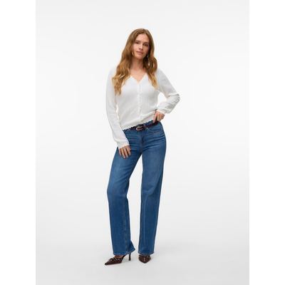 POINTELLE V-NECK CARDIGAN
