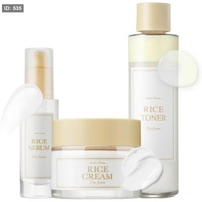 I'm From Rice All in one Set Korean Skincare for Glowing Hydrating Glass Skin-مجموعة الأرز لشد وتفتيح البشرة
