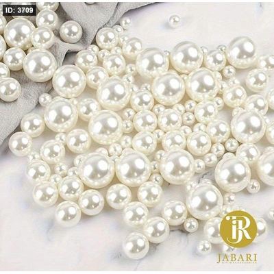 خرز لولو سكري 16mm (مثقوب)