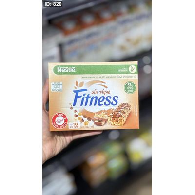 بارات الشوفان fitness مع رقائق الشوكولاتة الحليب فيه 6 بارات