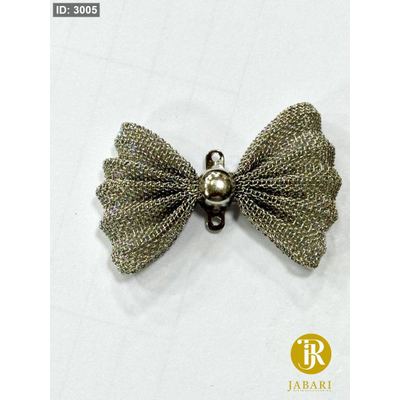 ببيونة معدن فضي (2.5*3.5 سم)