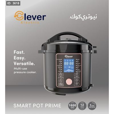 NutriCook by Clever – طنجرة ضغط كهربائية ذكية 1600 واط Smart Pot Prime