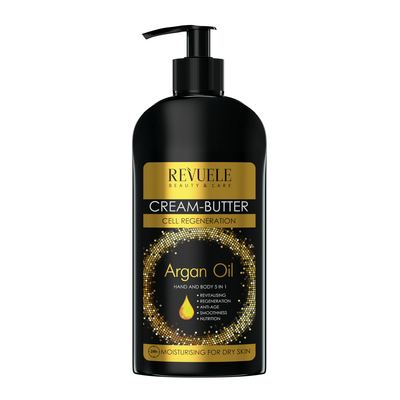 REVUELE ARGAN OIL Cream-Butter Hand & Body 5 in 1 -400 ml