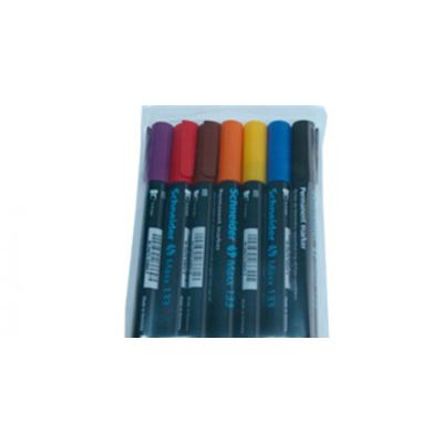 طقم أقلام فلوماستر الماني 7 ألوان SCHNEIDER MARKER