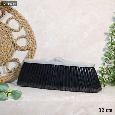 مكنسة ارض 32سم ناعمة اسود بلاستك ملون A16/1 =ع1
