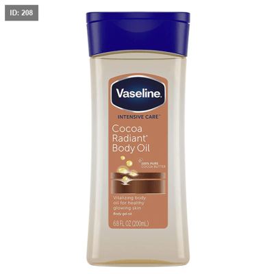 جل زيتي بالكاكاو لإشراقة الجسم من فازلين 200مل- Vaseline Intensive Care Cocoa Radiant Body Gel Oil –200 ml