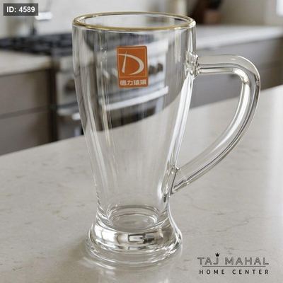 كاسة زجاج شفاف طويلة