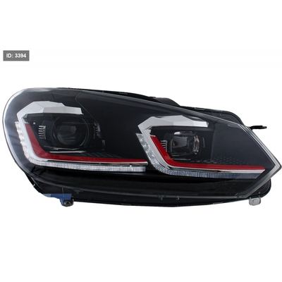 GOLF 6 LED شكل الـ 7.5 (أحمر)