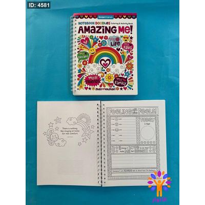 DesignOriginals NOTEBOOK DOODLES Coloring & Activity Book AMAZİNG Me!