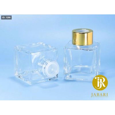 عبوة زجاج للعطر 50Ml & سدادة مطاط غطاء بلاستيك