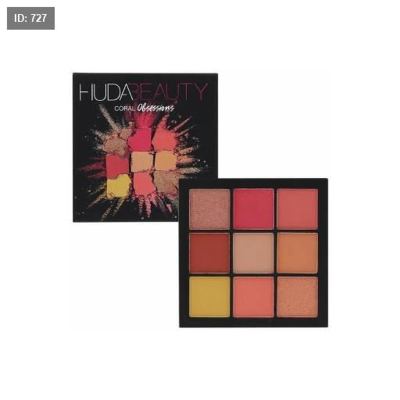 Coral Obsessions Eyeshadow Palette by Huda Beauty 9 Colors-باليت الايشدو من هدى بيوتي