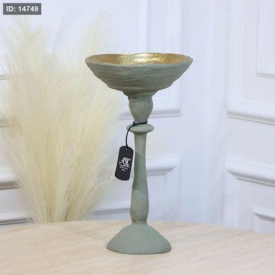 جاط فواكة مدور21سم بستاشيو قاعدة طويل GRG-25957B كبير نحاس هندي %ه11