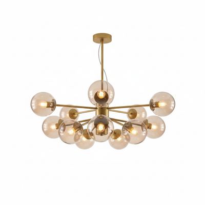 ثريه مودرن طابات ذهبي 919G--AMBER-12