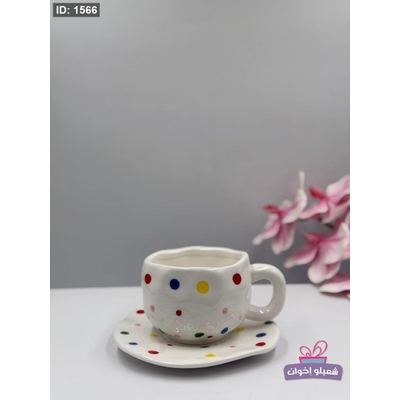 مج بنقاط ملونه