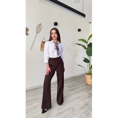 بنطلون قماش عريض