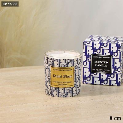 شمعة معطرة 8سم جلد بيج DIOR اسطواني A67/11 =ع5