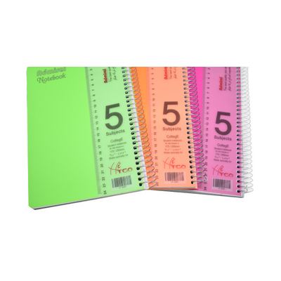 B5 دفتر سلك أدميرال 5 موضوع مقاس وسط