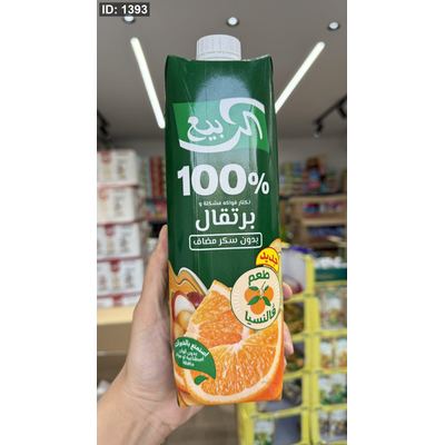 الربيع عصير برتقال وفواكه مشكلة بدون سكر مضاف وزنها 1لتر