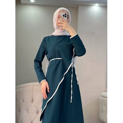 فستان دبل كريب بعدة الوان