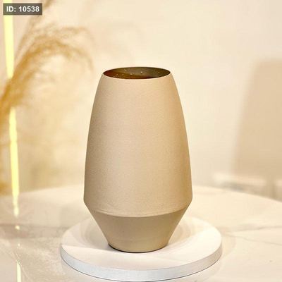 فازة بيضاوي 26*10سم تنك هندي بيج 31202 %ه6
