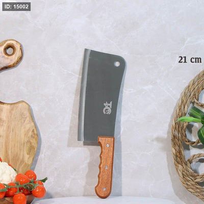 بلطة ستانلس 21سم يد خشب طويل A74/3 =ع3