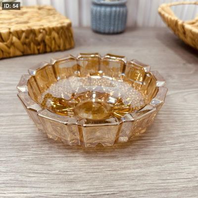 متكة زجاج عسلي كبير 15 سم