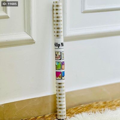 رول مطبخ مشمع 45*1متر بلاستك شفاف K302/10 منقط ذهبي ملون =VGR1