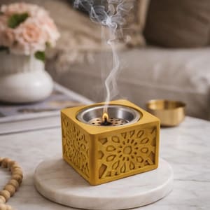 قالب سيليكون مبخرة مربعة تصميم شرقي- E671