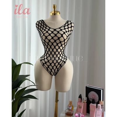 بودي سوت اسود مشبك ONE SIZE