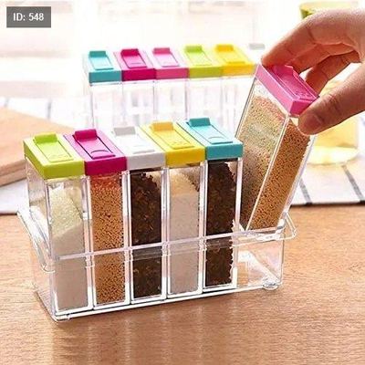 طقم بهارات 6 قطع اكريلك