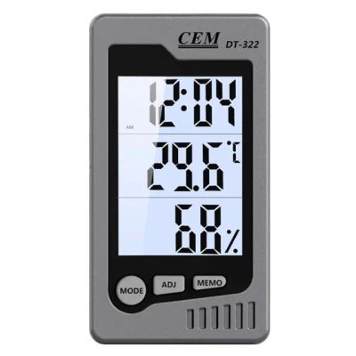 CEM DT-322 Interior Temperature Hygrometer-جهاز قياس الحرارة والرطوبة (استخدام داخلي)