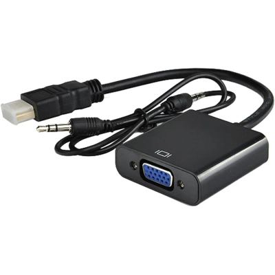 DM CHB021 HDMI TO VGA+3.5mm Converter- تحويلة