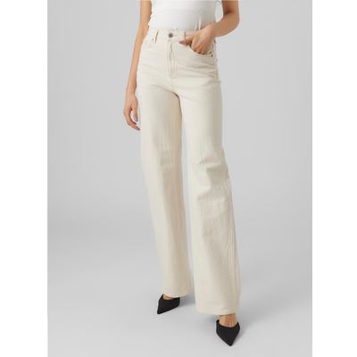 TESSA HR WIDE JEANS ECRU