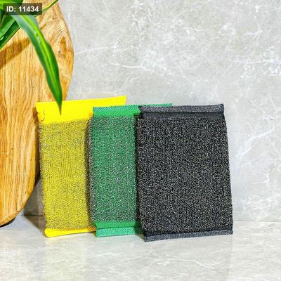 طقم اسفنجة /3 سلك مستطيل ملون K119/1 =ض8