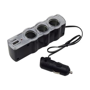 موزع قداحة ثلاثي مع USB